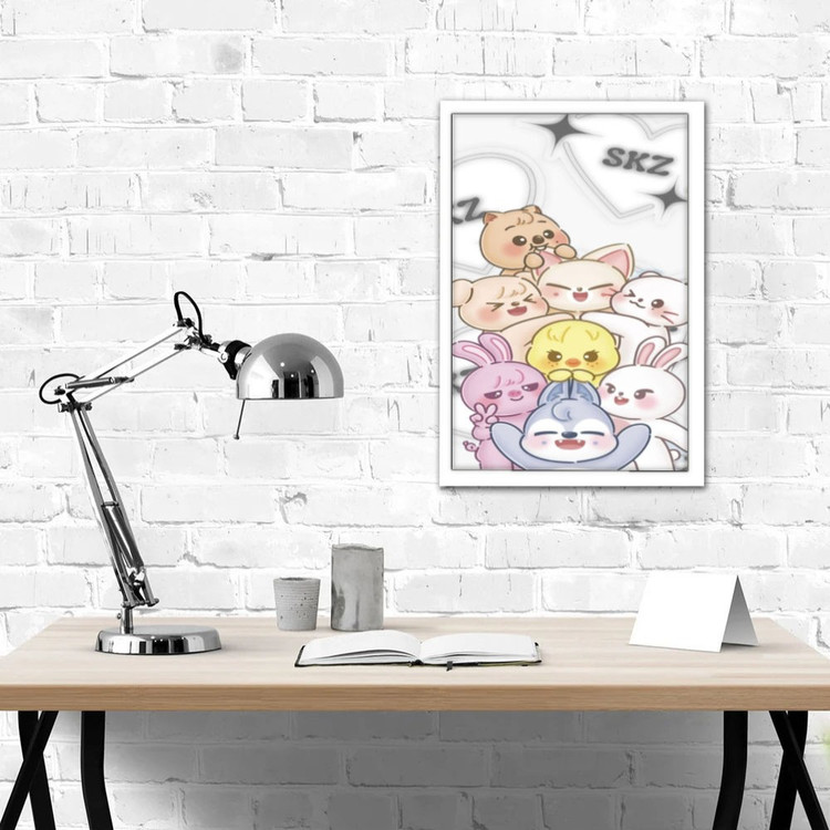 تابلو پینکمن طرح گروه استری کیدز کیوت Cute Stray Kids 22 Jm