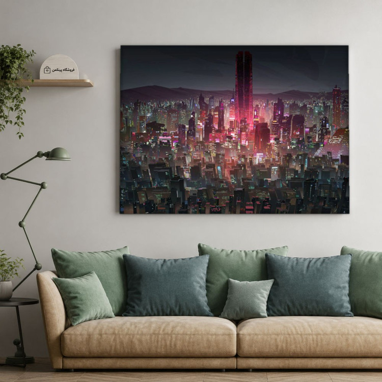 تابلو شاسی پینکمن طرح تکنولوژی شهر - Technology City کد Jm 17