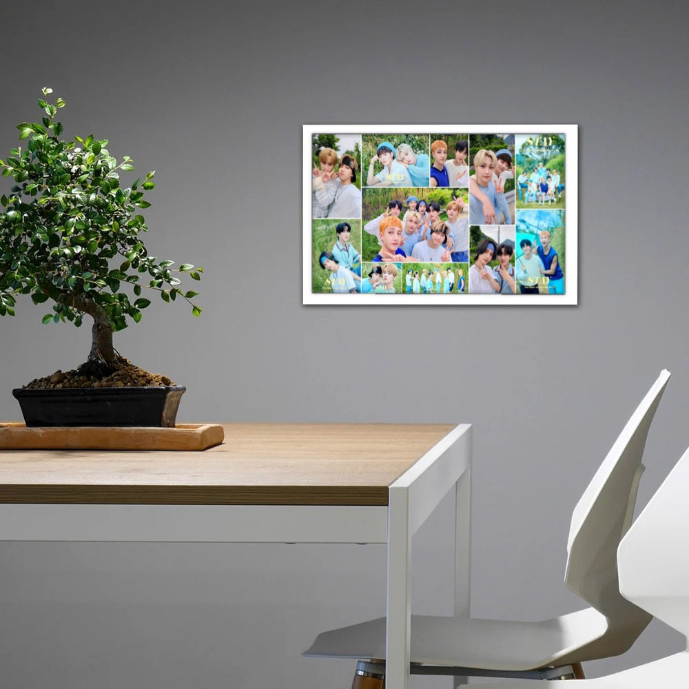 تابلو پینکمن طرح گروه استری کیدز کلاژ Stray Kids Collage 3 Jm