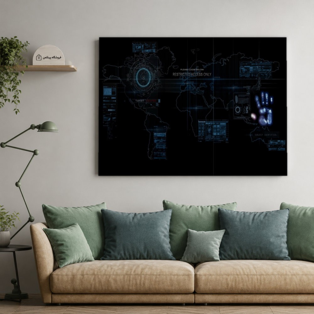 تابلو شاسی پینکمن طرح تکنولوژی جهان - Technology World کد Jm 6