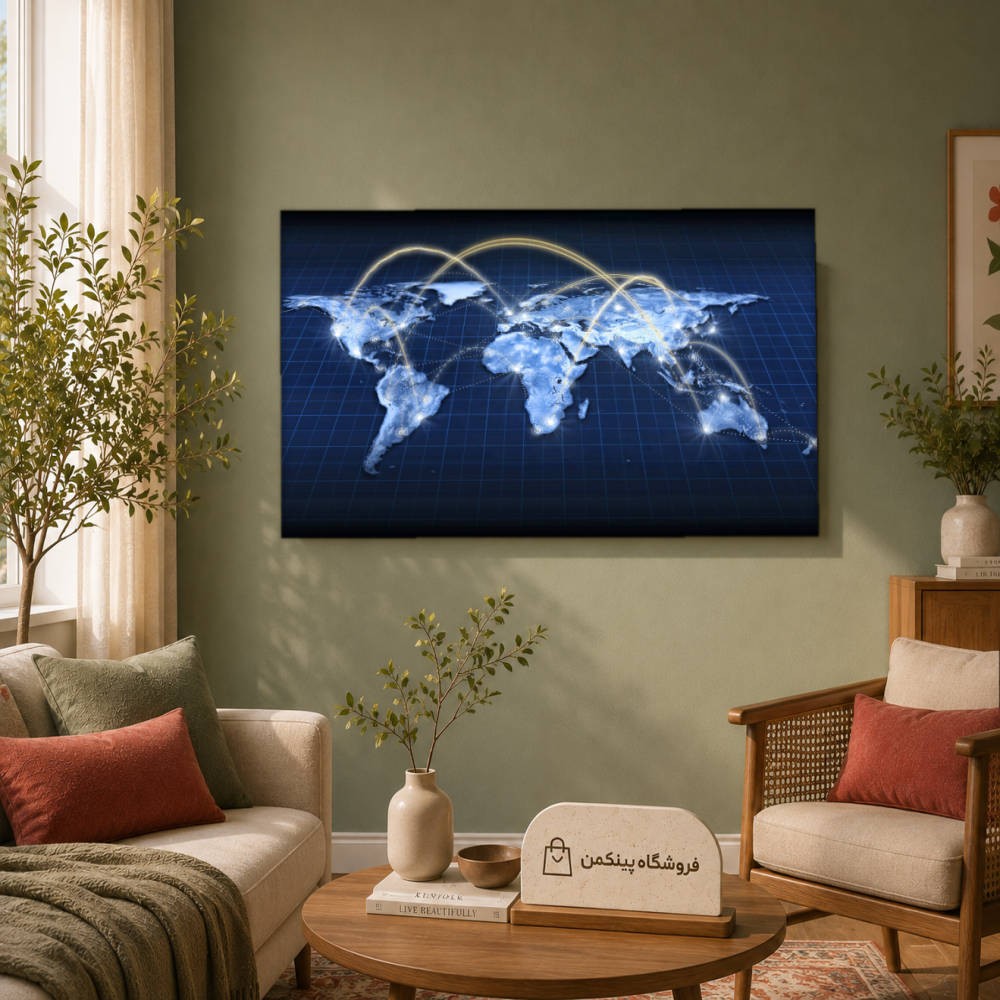 تابلو شاسی پینکمن طرح تکنولوژی جهان - Technology World کد Jm 4