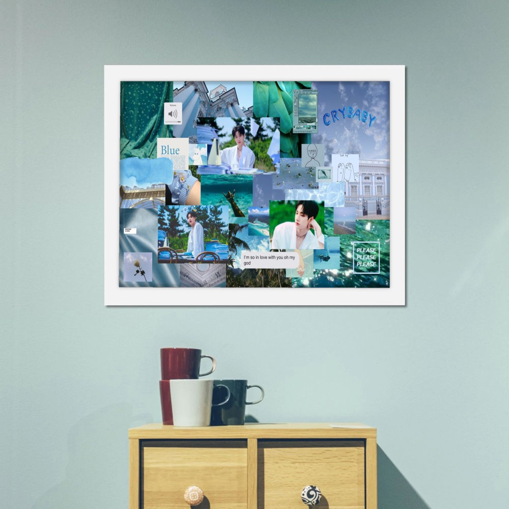 تابلو پینکمن طرح گروه استری کیدز کلاژ Stray Kids Collage 2 Jm