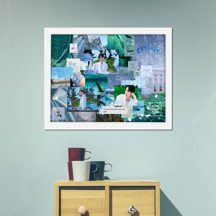 تابلو پینکمن طرح گروه استری کیدز کلاژ Stray Kids Collage 2 Jm