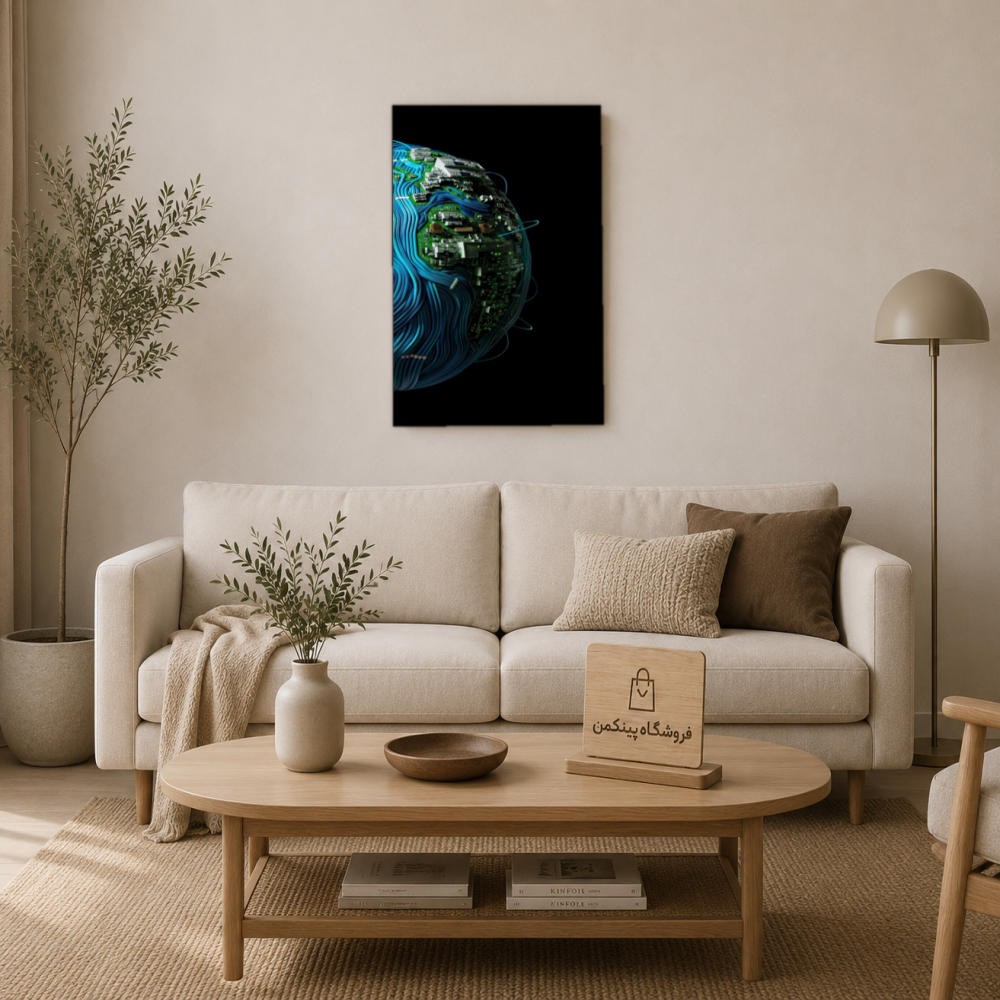 تابلو شاسی پینکمن طرح تکنولوژی جهان - Technology World کد Jm 31
