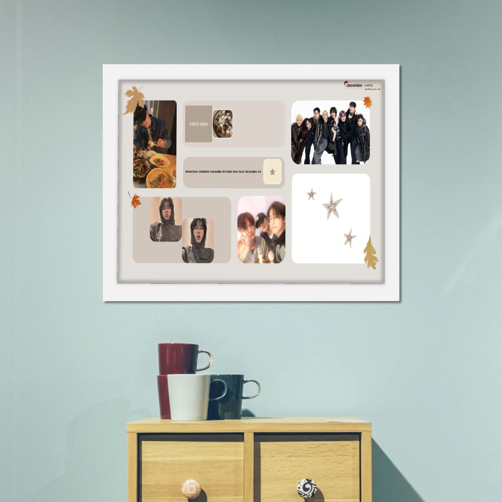 تابلو پینکمن طرح گروه استری کیدز کلاژ Stray Kids Collage 13 Jm