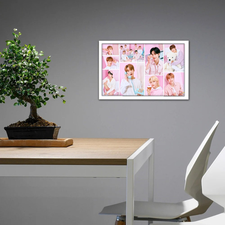 تابلو پینکمن طرح گروه استری کیدز کلاژ Stray Kids Collage 12 Jm
