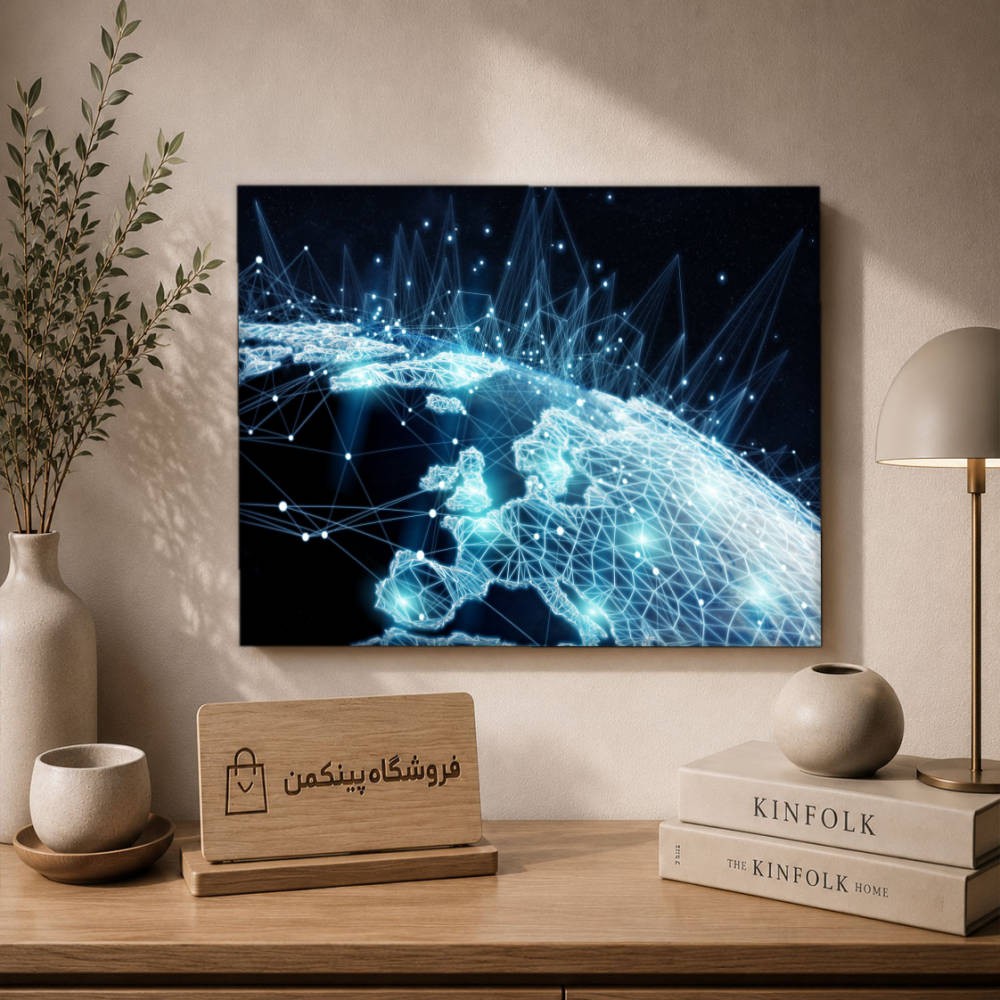 تابلو شاسی پینکمن طرح تکنولوژی جهان - Technology World کد Jm 23