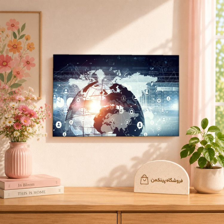 تابلو شاسی پینکمن طرح تکنولوژی جهان - Technology World کد Jm 18