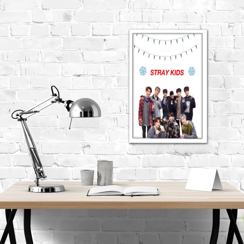 تابلو پینکمن طرح گروه استری کیدز کریسمس Stray Kids Christmas 14 Jm