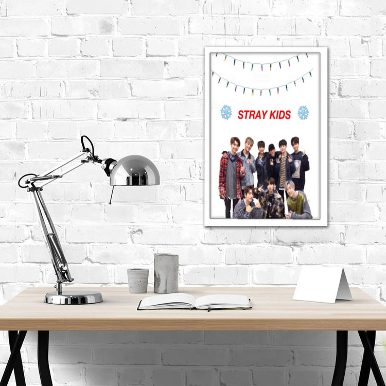 تابلو پینکمن طرح گروه استری کیدز کریسمس Stray Kids Christmas 14 Jm