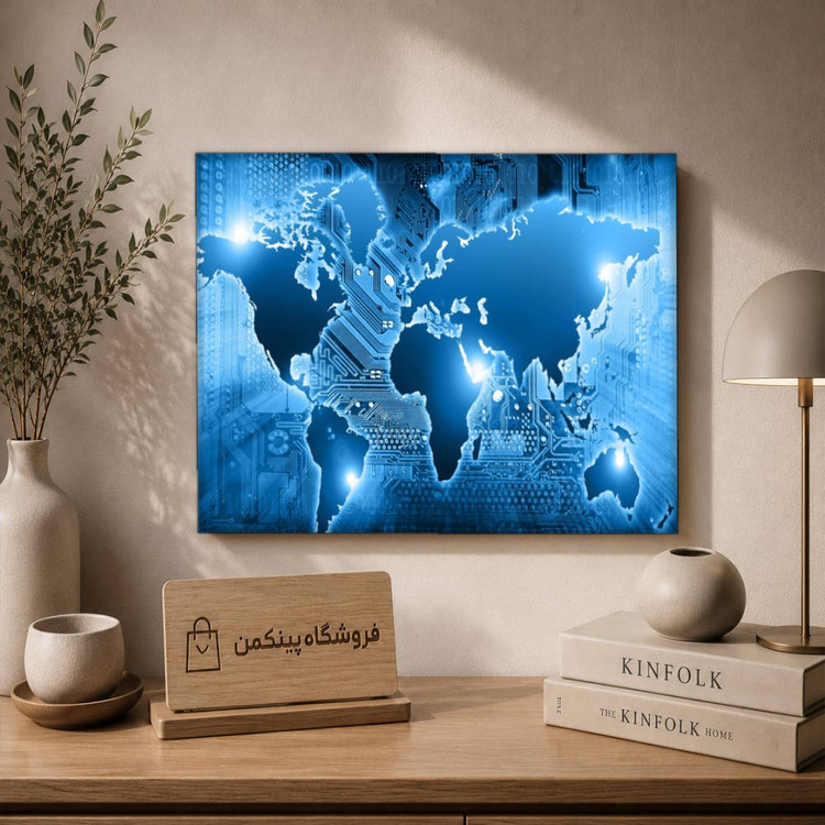 تابلو شاسی پینکمن طرح تکنولوژی جهان - Technology World کد Jm 11