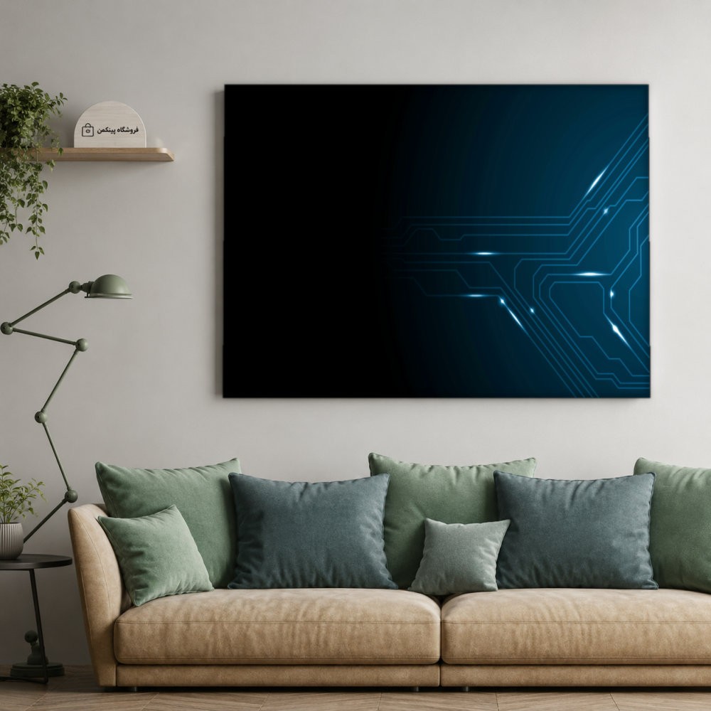 تابلو شاسی پینکمن طرح تکنولوژی تاریک - Technology Dark کد Jm 7