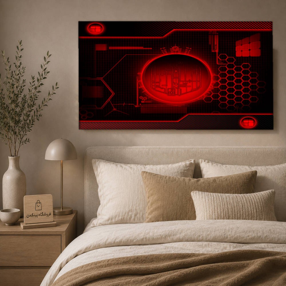 تابلو شاسی پینکمن طرح تکنولوژی تاریک - Technology Dark کد Jm 42