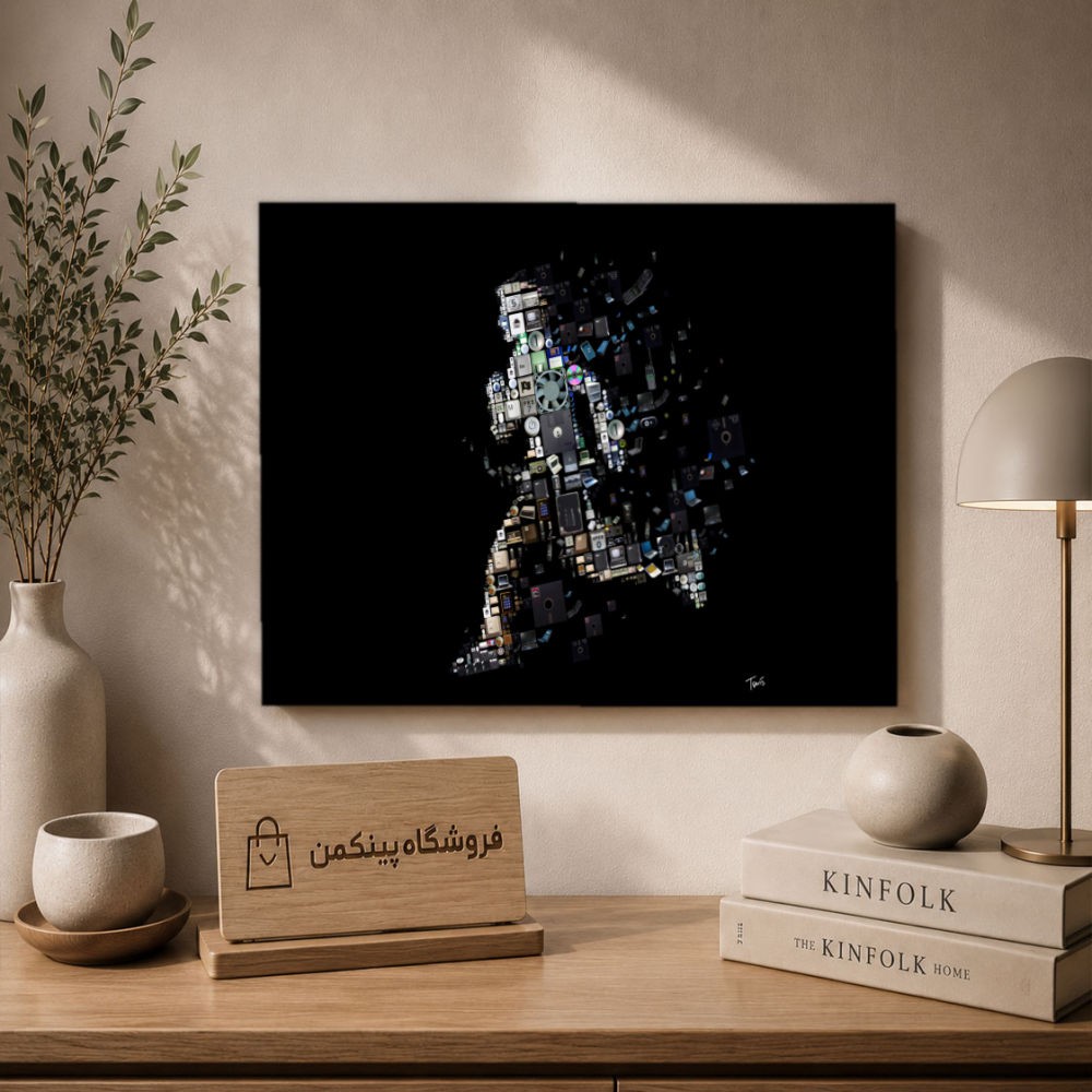 تابلو شاسی پینکمن طرح تکنولوژی تاریک - Technology Dark کد Jm 20