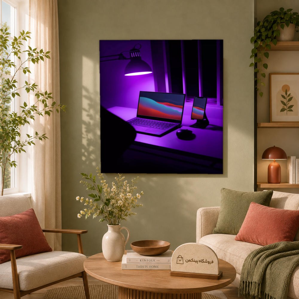 تابلو شاسی پینکمن طرح تکنولوژی استتیک - Tech Aesthetic کد Jm 4