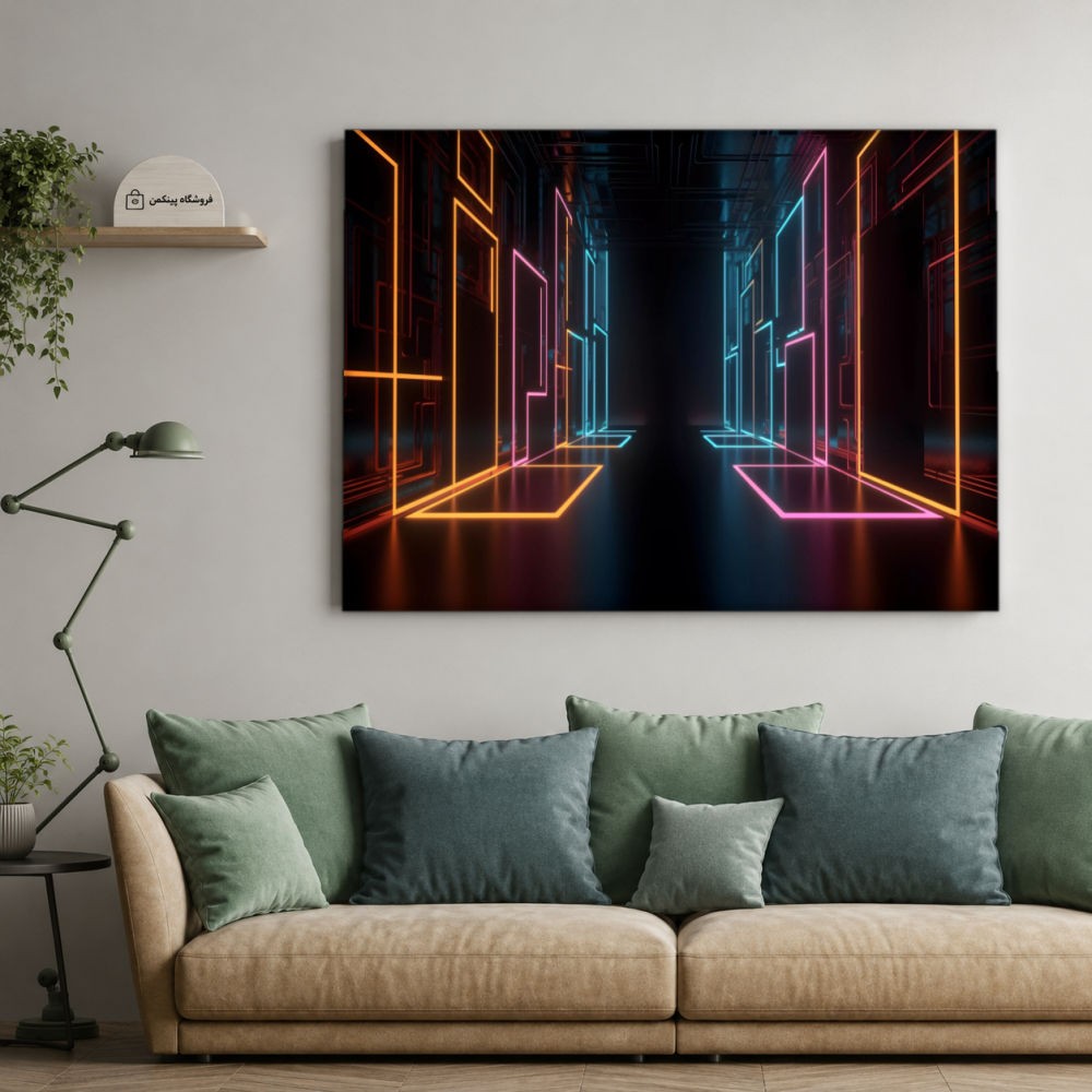 تابلو شاسی پینکمن طرح تکنولوژی استتیک - Tech Aesthetic کد Jm 3