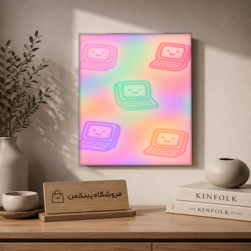 تابلو شاسی پینکمن طرح تکنولوژی استتیک - Tech Aesthetic کد Jm 27