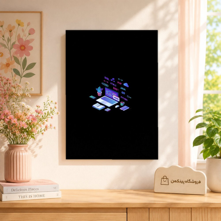 تابلو شاسی پینکمن طرح تکنولوژی استتیک - Tech Aesthetic کد Jm 26
