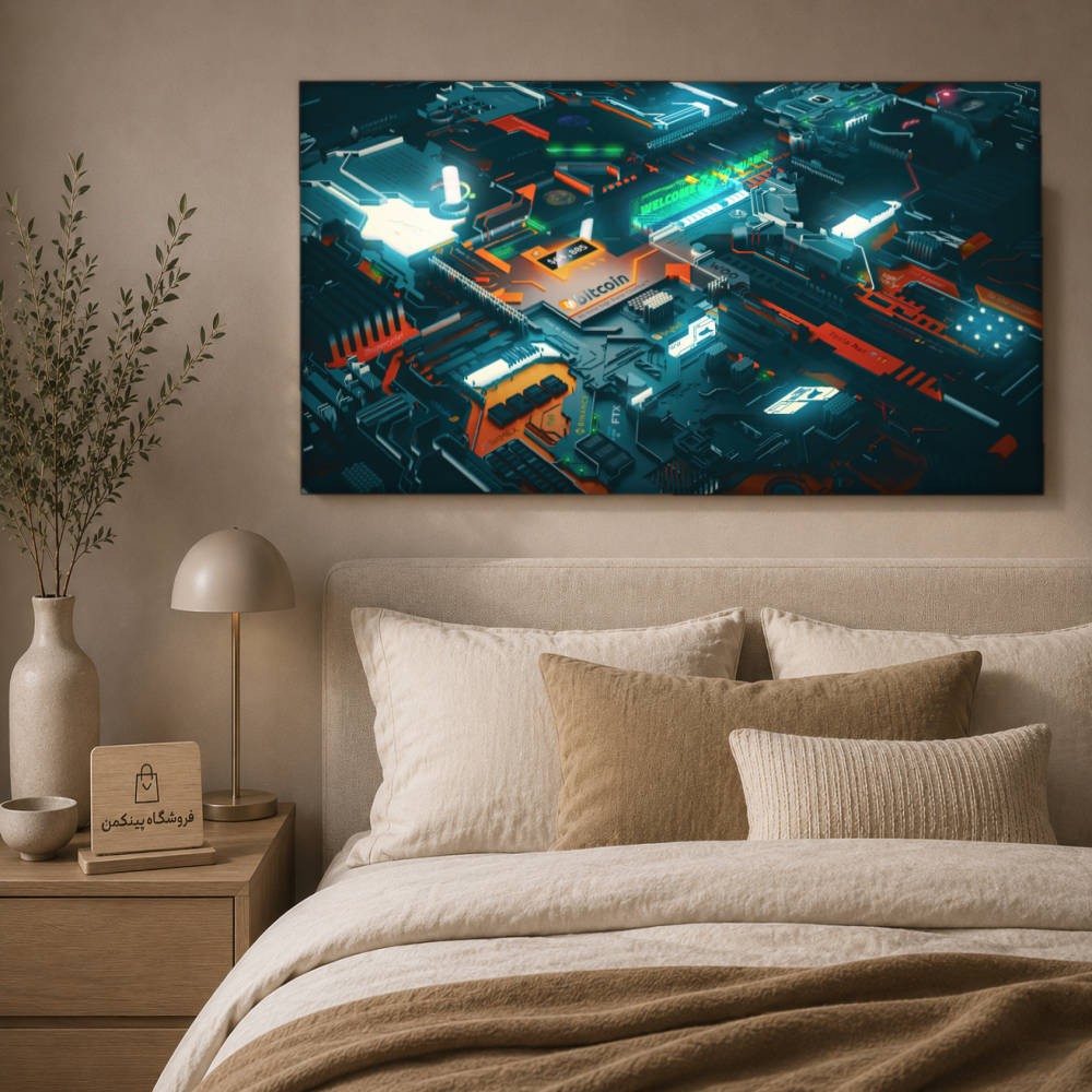 تابلو شاسی پینکمن طرح تکنولوژی - 4k Tech کد Jm 7
