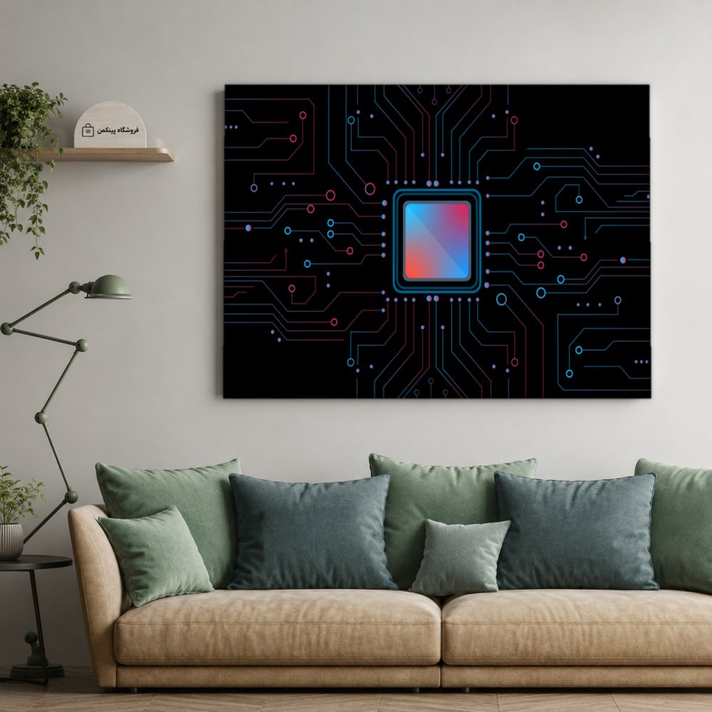 تابلو شاسی پینکمن طرح تکنولوژی - 4k Tech کد Jm 6
