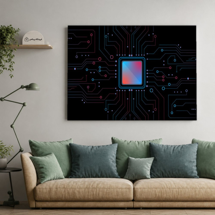تابلو شاسی پینکمن طرح تکنولوژی - 4k Tech کد Jm 6