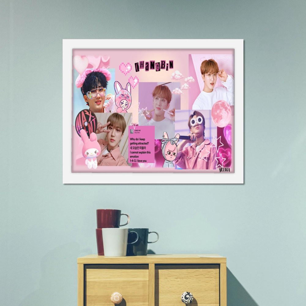 تابلو پینکمن طرح گروه استری کیدز هان Han Stray Kids 3 Jm
