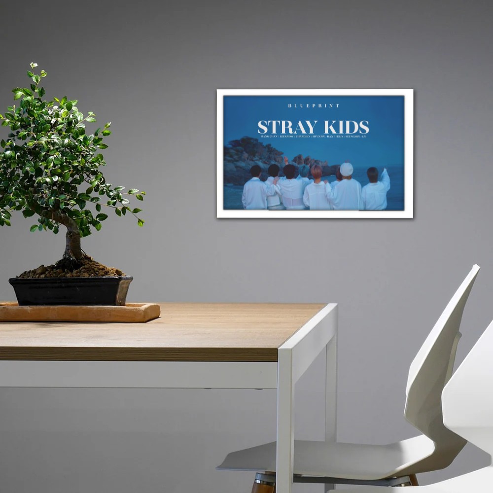 تابلو پینکمن طرح گروه استری کیدز هان Han Stray Kids 27 Jm