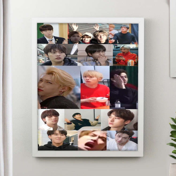 تابلو پینکمن طرح گروه استری کیدز میم Stray Kids Memes 16 Jm