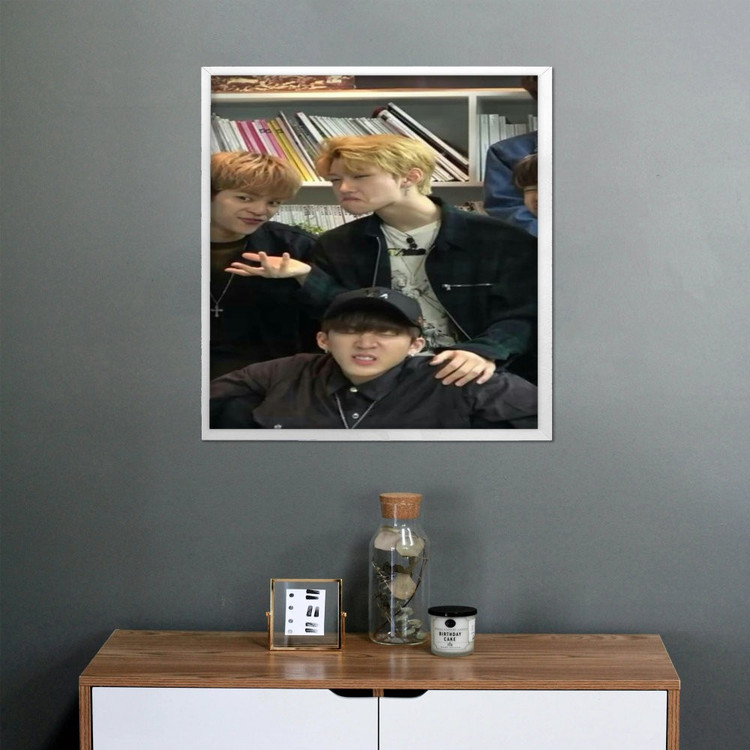 تابلو پینکمن طرح گروه استری کیدز میم Stray Kids Memes 15 Jm