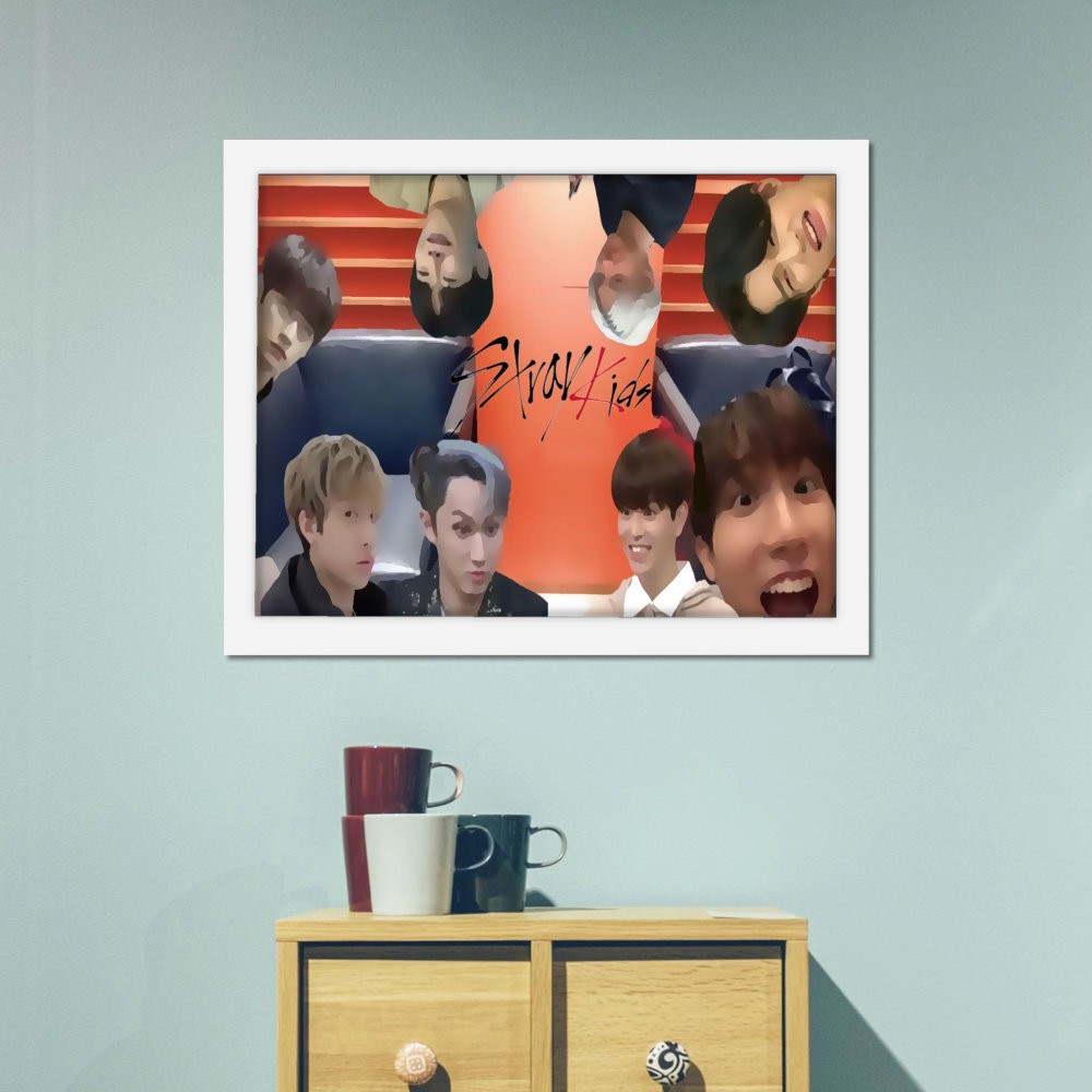 تابلو پینکمن طرح گروه استری کیدز میم Stray Kids Memes 14 Jm