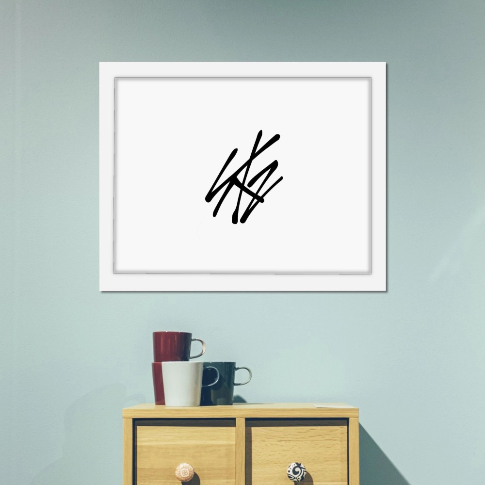 تابلو پینکمن طرح گروه استری کیدز لوگو Stray Kids Logo 22 Jm