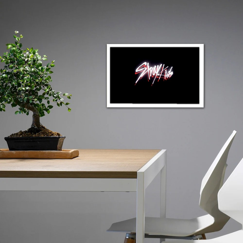 تابلو پینکمن طرح گروه استری کیدز لوگو Stray Kids Logo 2 Jm