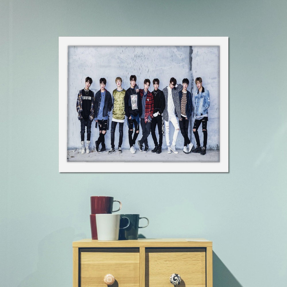 تابلو پینکمن طرح گروه استری کیدز لوگو Stray Kids Logo 19 Jm