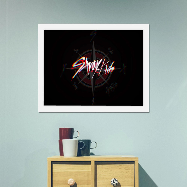 تابلو پینکمن طرح گروه استری کیدز لوگو Stray Kids Logo 18 Jm