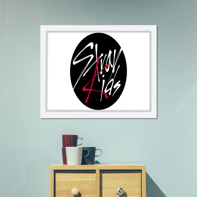 تابلو پینکمن طرح گروه استری کیدز لوگو Stray Kids Logo 14 Jm