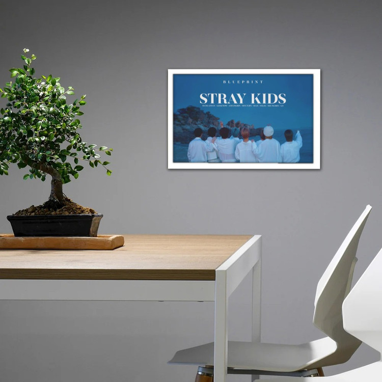 تابلو پینکمن طرح گروه استری کیدز لوگو Stray Kids Logo 1 Jm