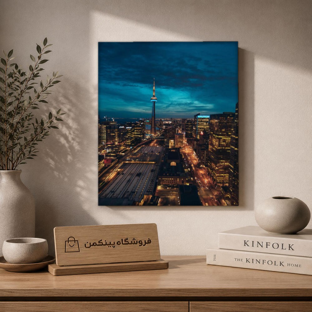 تابلو شاسی پینکمن طرح تورنتو خط افق شهر - Toronto Skyline کد Jm 37
