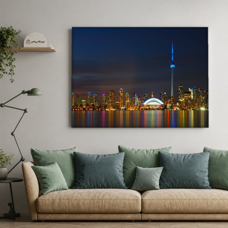 تابلو شاسی پینکمن طرح تورنتو خط افق شهر - Toronto Skyline کد Jm 34