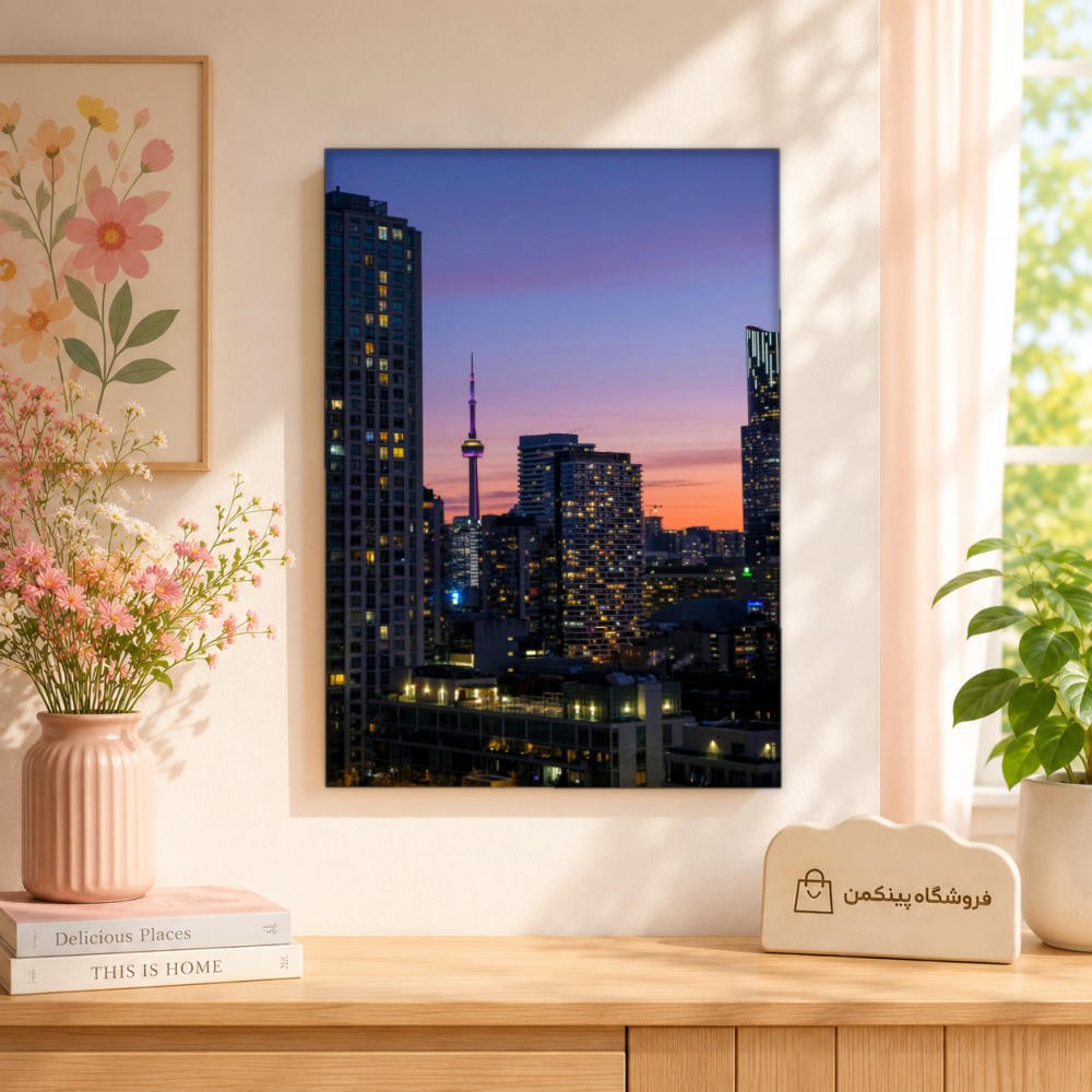 تابلو شاسی پینکمن طرح تورنتو خط افق شهر - Toronto Skyline کد Jm 30