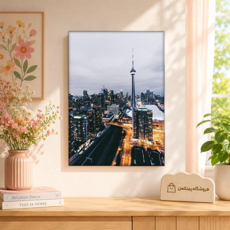 تابلو شاسی پینکمن طرح تورنتو خط افق شهر - Toronto Skyline کد Jm 3