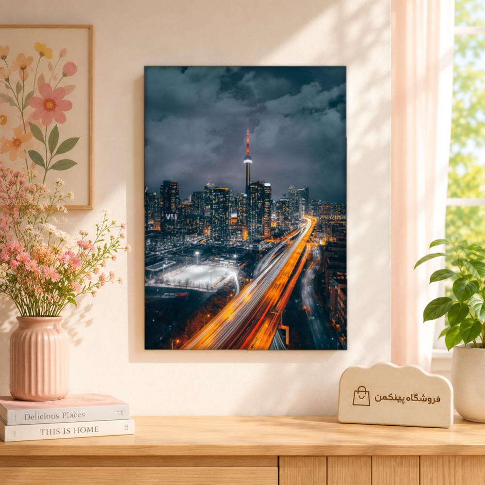 تابلو شاسی پینکمن طرح تورنتو خط افق شهر - Toronto Skyline کد Jm 28