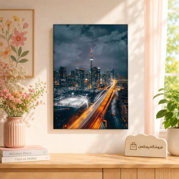 تابلو شاسی پینکمن طرح تورنتو خط افق شهر - Toronto Skyline کد Jm 28