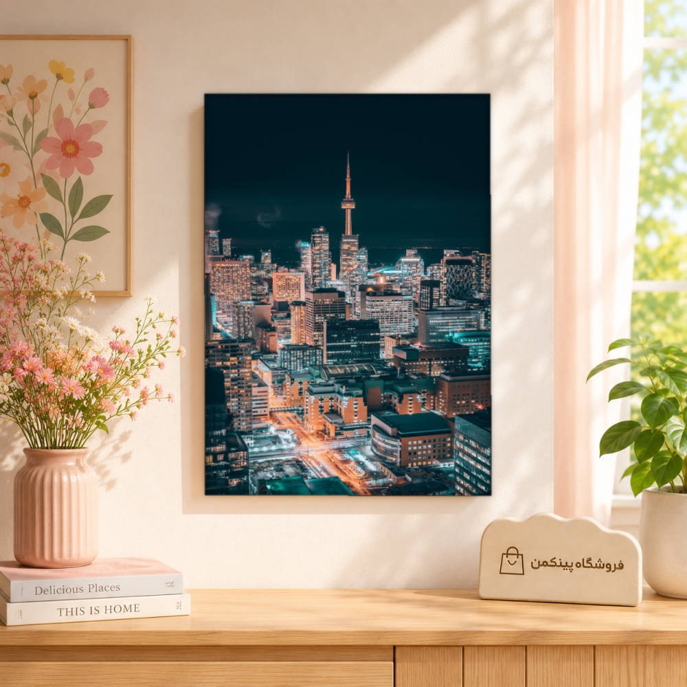 تابلو شاسی پینکمن طرح تورنتو خط افق شهر - Toronto Skyline کد Jm 21