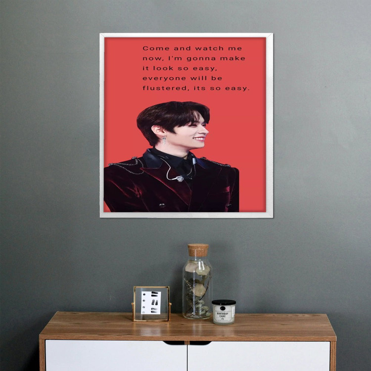 تابلو پینکمن طرح گروه استری کیدز قرمز Stray Kids Red 20 Jm
