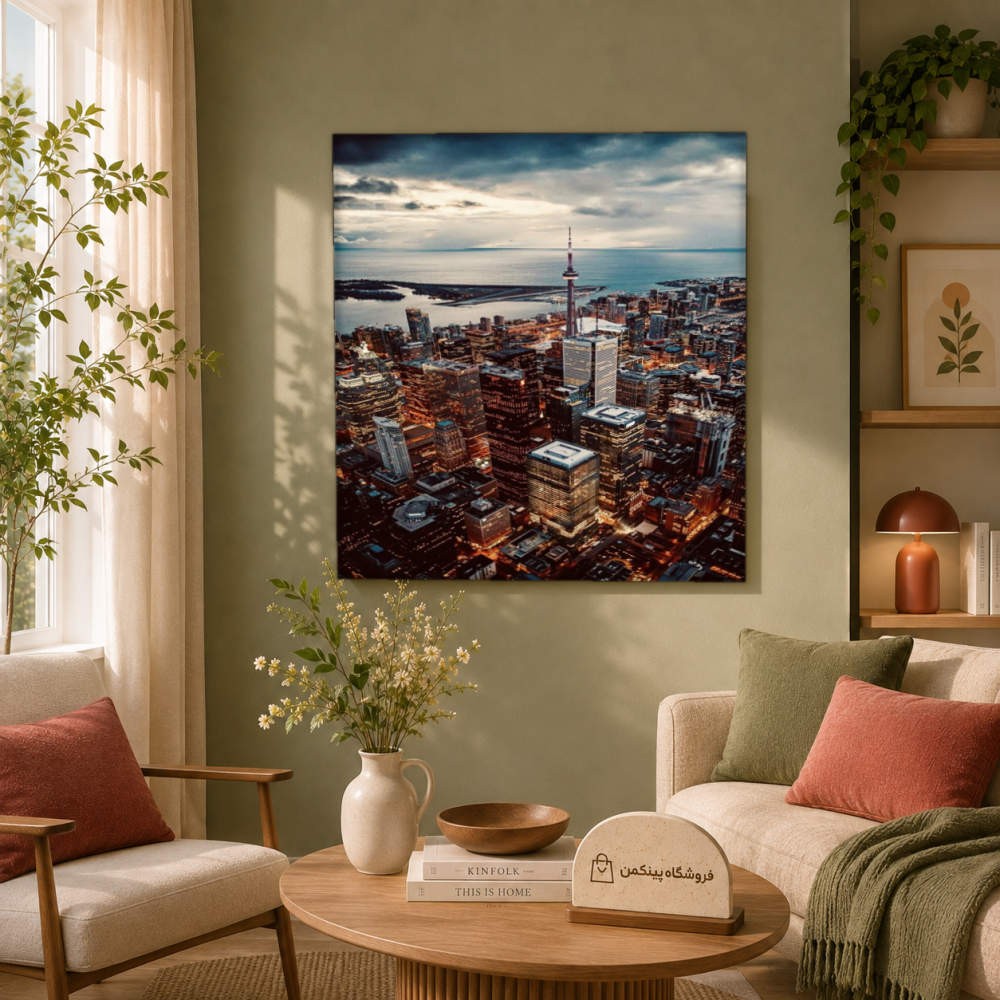 تابلو شاسی پینکمن طرح تورنتو خط افق شهر - Toronto Skyline کد Jm 18