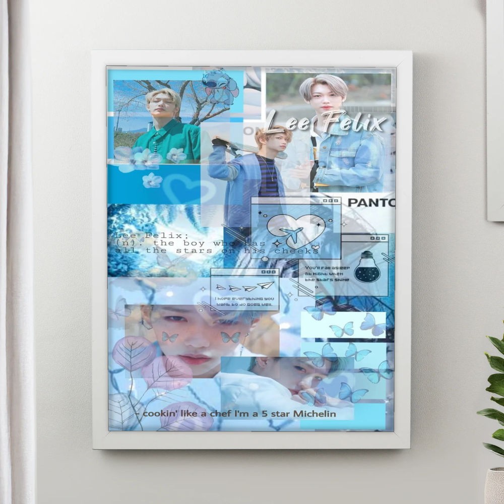تابلو پینکمن طرح گروه استری کیدز فلیکس Felix Stray Kids 35 Jm