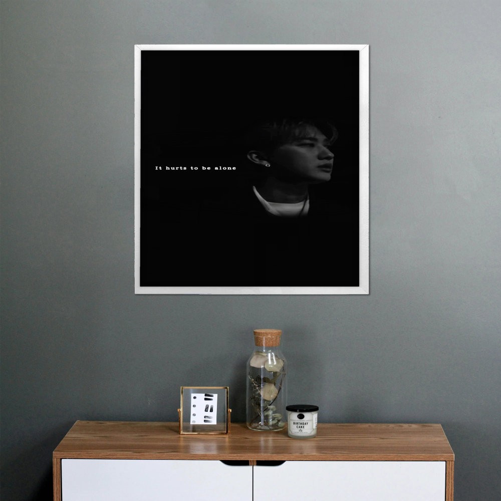 تابلو پینکمن طرح گروه استری کیدز غمگین Sad Stray Kids 8 Jm