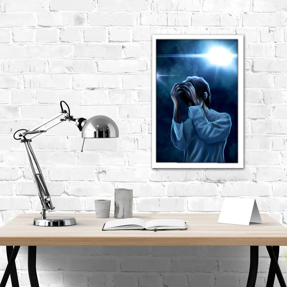 تابلو پینکمن طرح گروه استری کیدز غمگین Sad Stray Kids 13 Jm