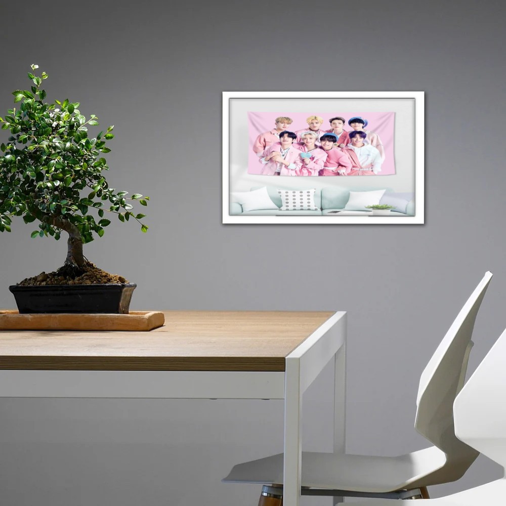 تابلو پینکمن طرح گروه استری کیدز صورتی Stray Kids Pink 29 Jm