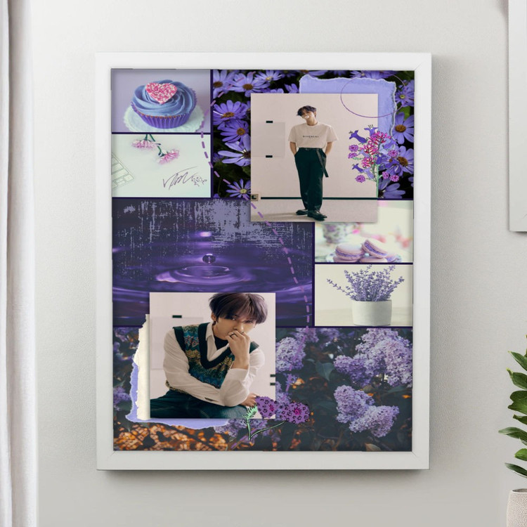 تابلو پینکمن طرح گروه استری کیدز بنفش Stray Kids Purple 6 Jm